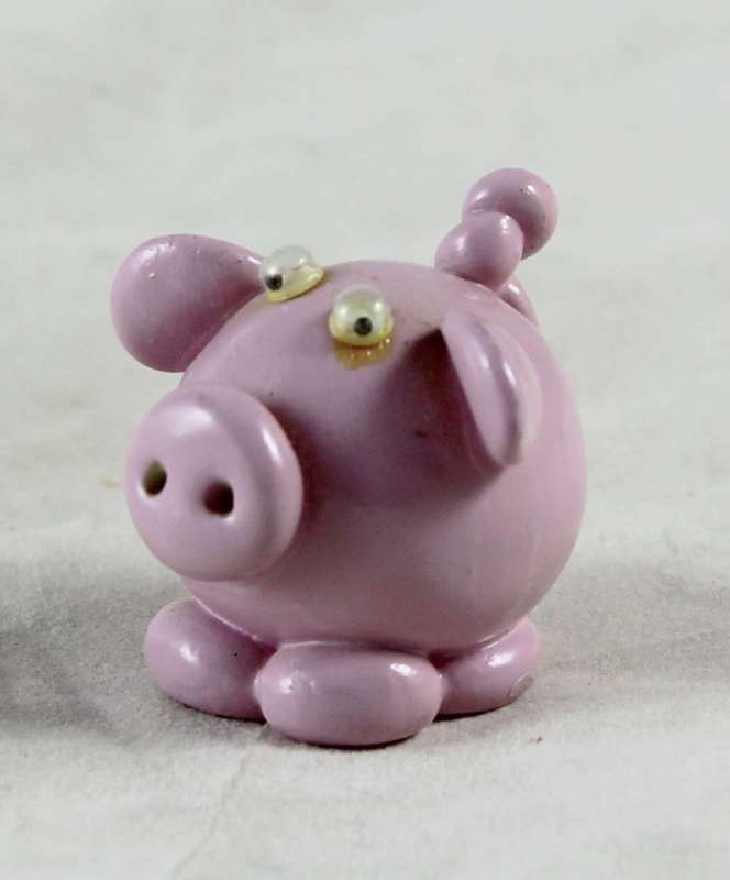 Miniature pink pig