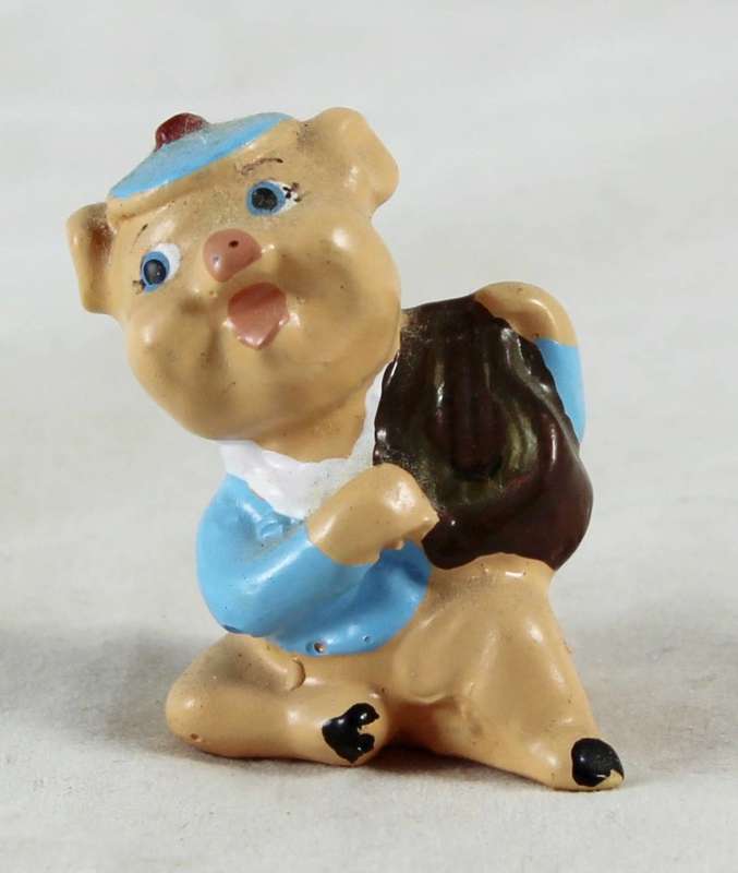 Small Pig Playing A Lyre - Gorgeous!