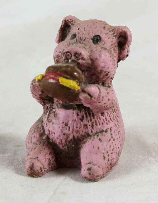 Little Pig Eating Burger - Gorgeous!