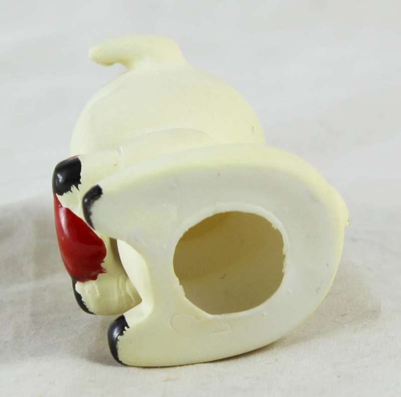 White Pig - Red Bow and Heart - Gorgeous!
