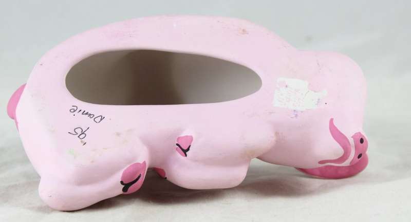 Pink mom and baby pig