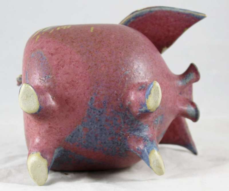 Multi-coloured piggy bank