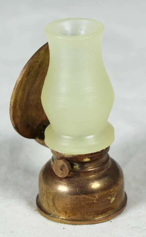 Miniature Brass - Gas Lamp with Reflector - Gorgeous! - Bid Now!!!