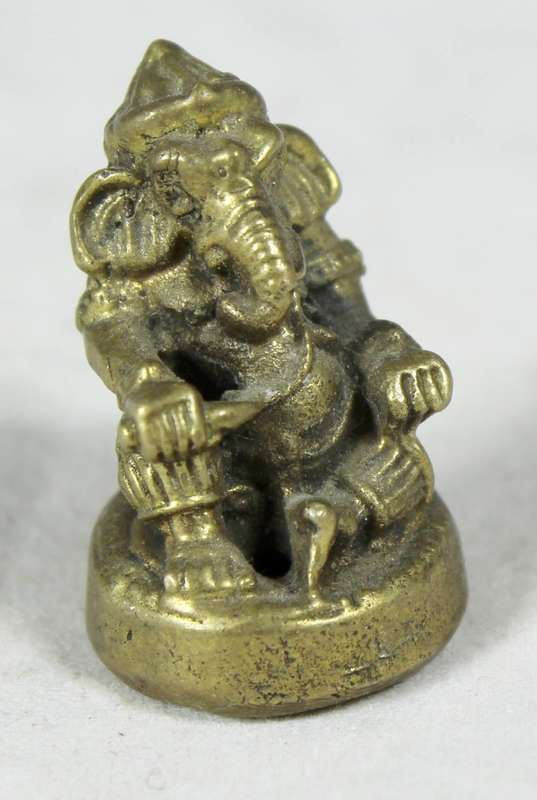 Miniature metal Eastern elephant deity