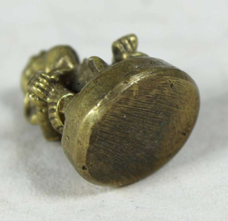 Miniature metal Eastern elephant deity