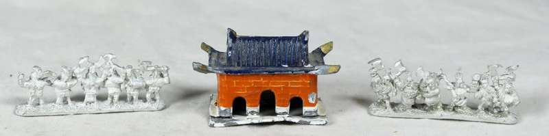 Metal Chinese Warriors & House - Gorgeous!