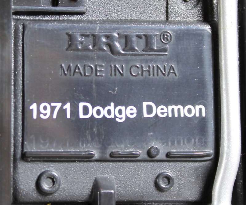 ERTL - 1971 Dodge Demon - Scott Wimmer - 1:18 scale model