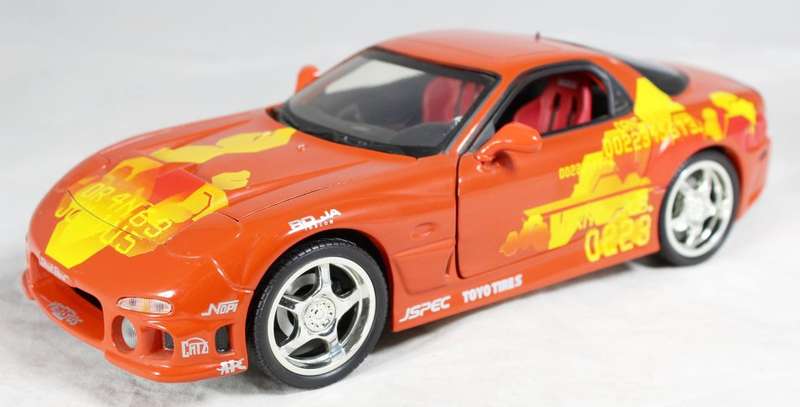 Racing Champions - 1994 Mazda RX7 - 2 Fast 2 Furious - 1:18 Scale Model - Bid Now!!