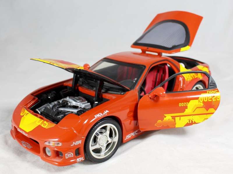 Racing Champions - 1994 Mazda RX7 - 2 Fast 2 Furious - 1:18 Scale Model - Bid Now!!