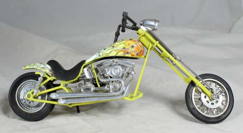 Nu Ray - Yellow Chopper - 1995 - 1:12 Scale Model - Bid Now!!