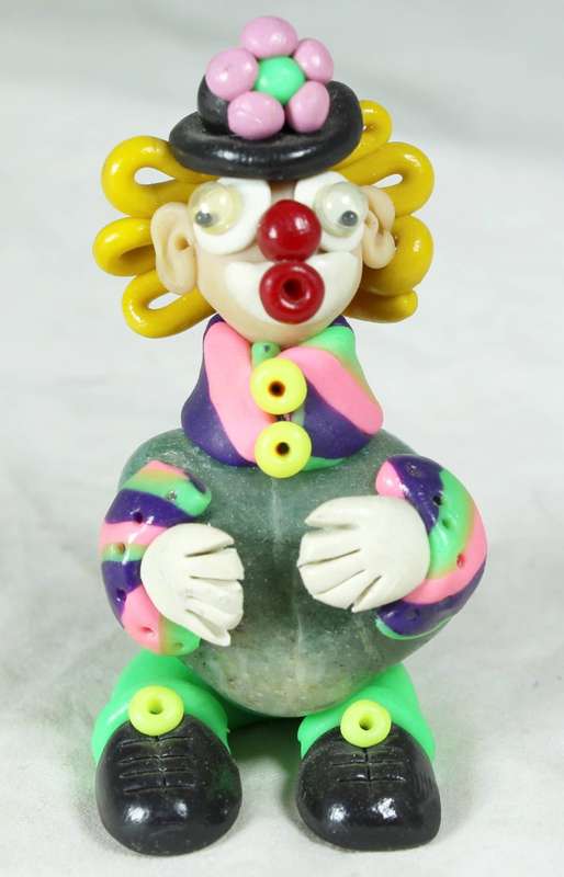 Small clown with semi-precious stone