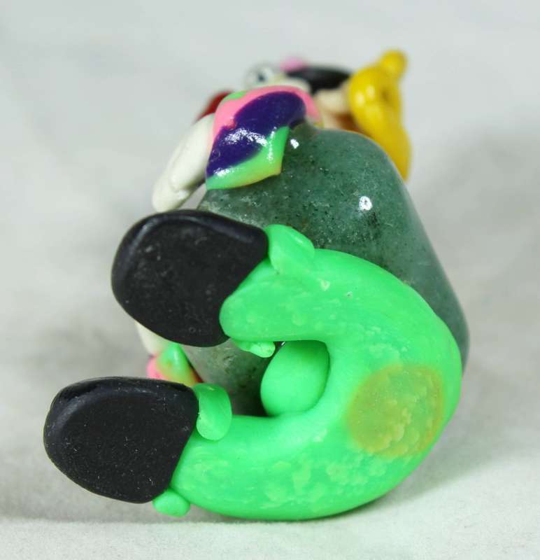 Small clown with semi-precious stone
