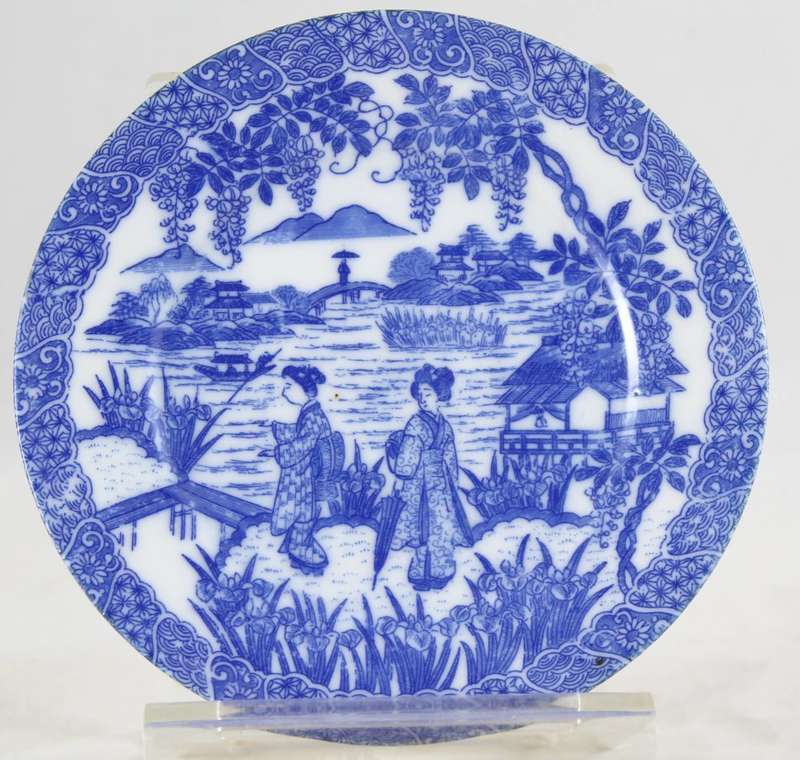 Blue & white - small Chinese display plate
