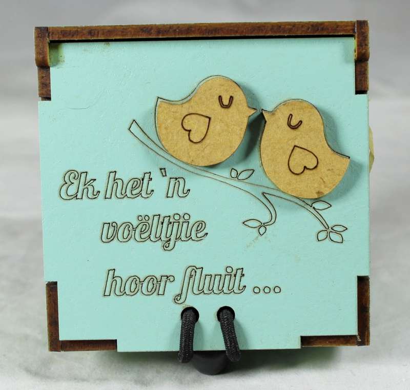 Character salt & pepper set - ek het `n voeltjie hoor fluit