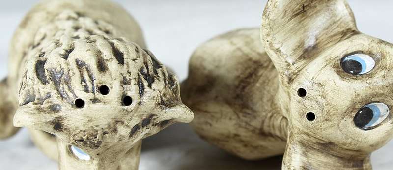 Character salt & pepper set - Lion & Elephant