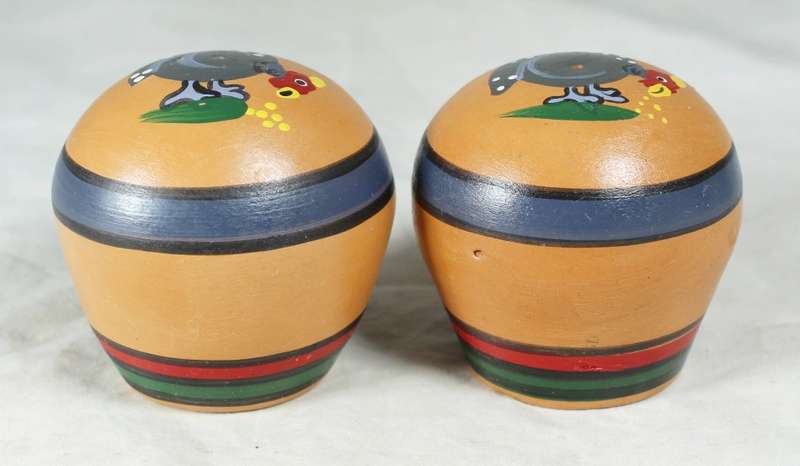 Character salt & pepper set - Turkey painted
