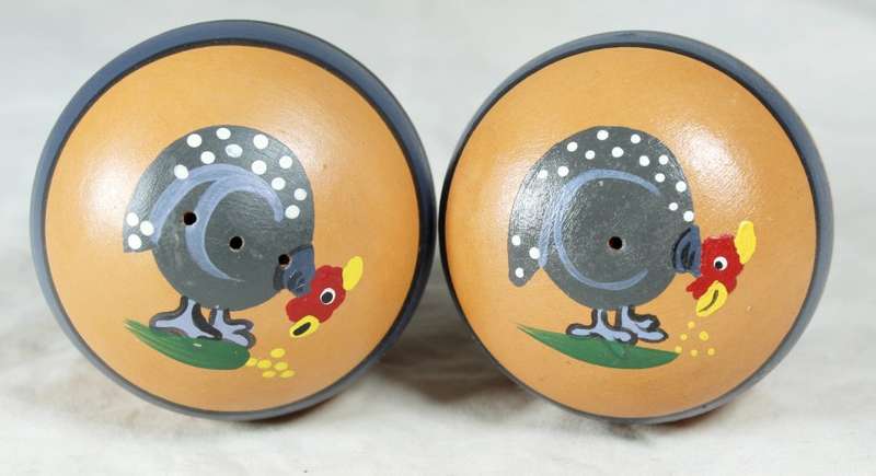 Character salt & pepper set - Turkey painted