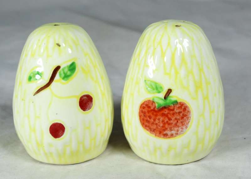 Character Salt & Pepper Set - Berry Motif - Beautiful!