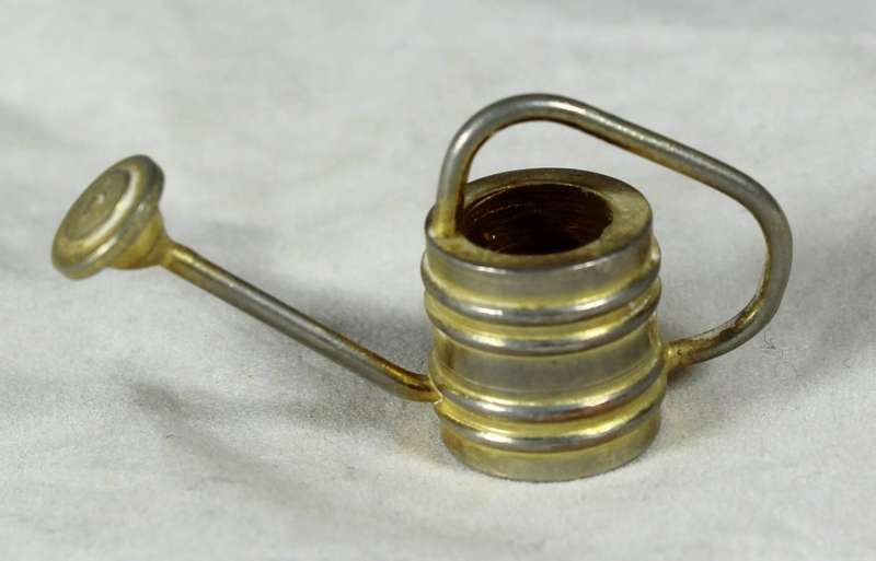 Miniature Brass - Very Small Watering Can - Beautiful! - Bid Now!!!