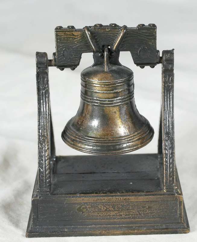 Small brass look pencil sharpener bell