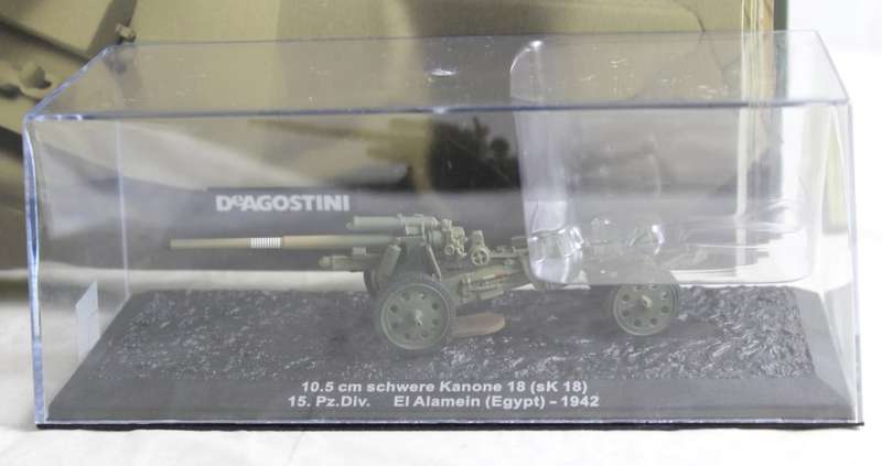 De Agostini - 105mm sK 18 Egypt 1942 - New Tank with Booklet #83! - Bid now!