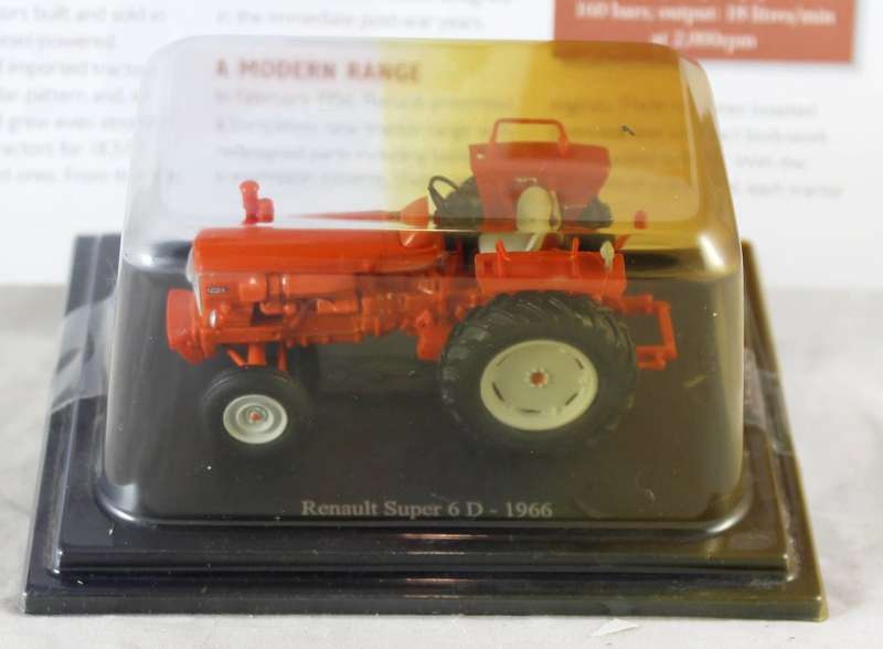 Collectable Tractor - Renault Super 6 D - 1966 - Tractor & Info Sheet - Bid now!
