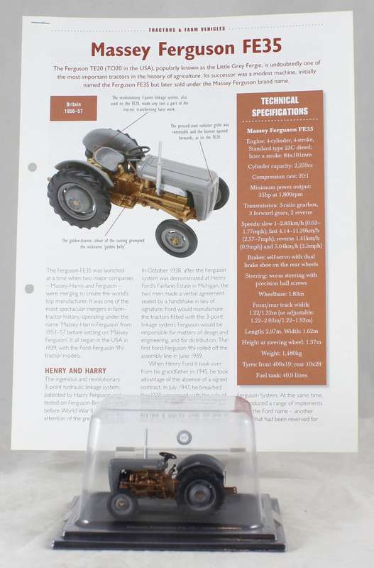 Collectable Tractor - Massey Ferguson FE 35 - 1956 - Tractor & Info Sheet - Bid now!