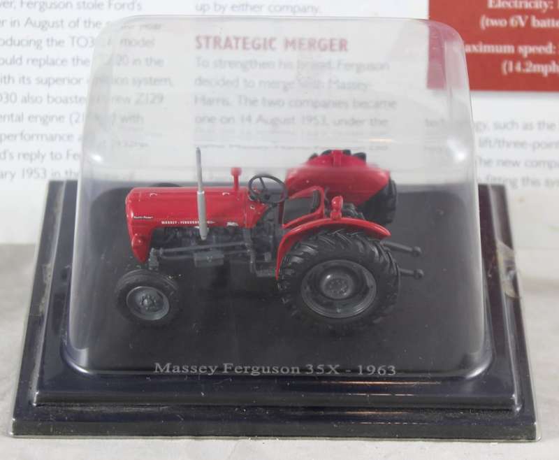 Collectable Tractor - Massey Ferguson 35X - 1963 - Tractor & Info Sheet - Bid now!