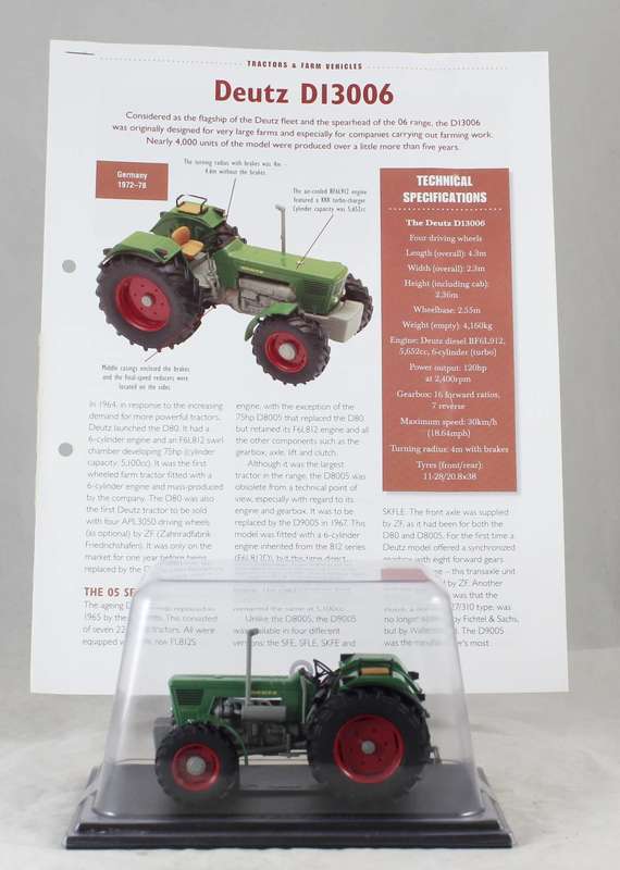 Collectable Tractor - Deutz D 130 06 - 1972 - Tractor & Info Sheet - Bid now!