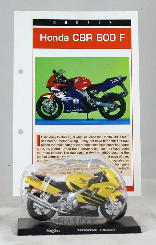 Maisto - CBR 600F - bike & info sheet