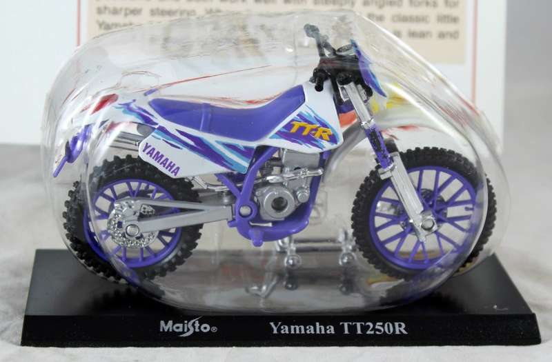 Maisto - Yamaha TT250R - bike & info sheet