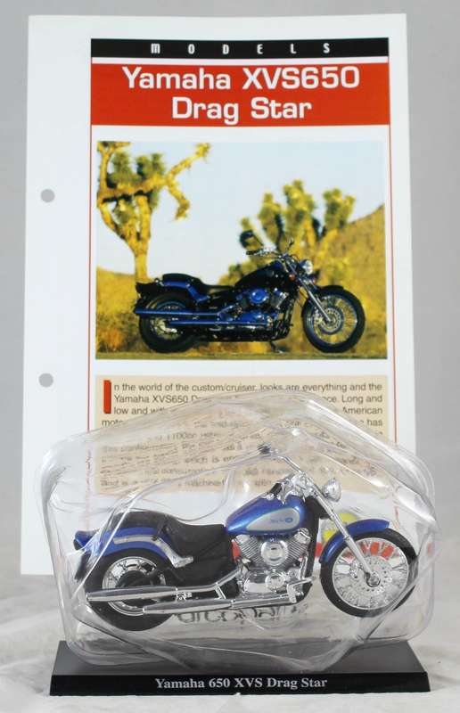 Maisto - Yamaha XVS650 Drag Star - bike & info sheet