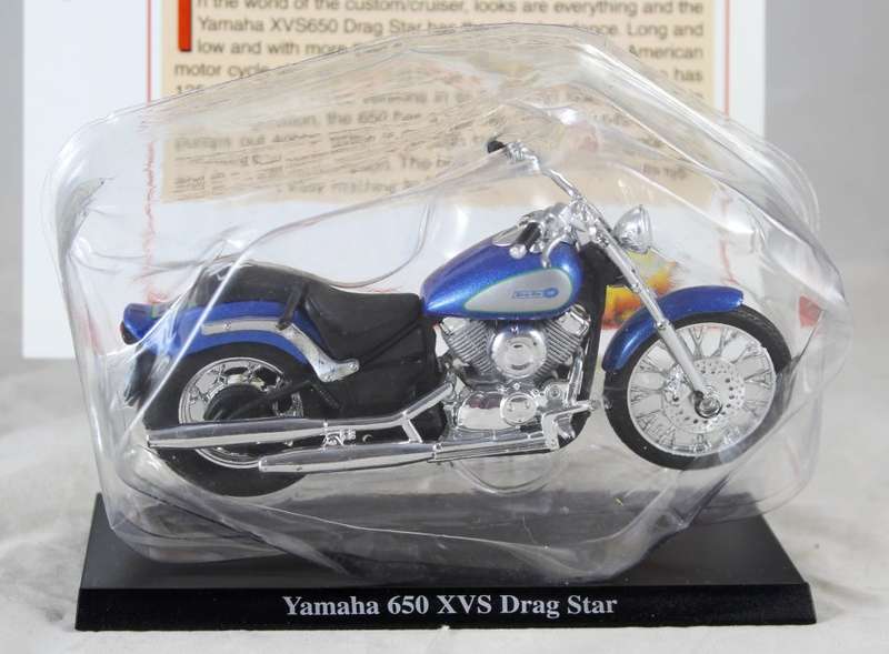 Maisto - Yamaha XVS650 Drag Star - bike & info sheet