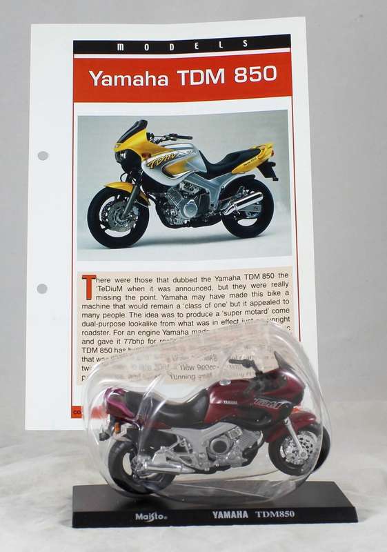 Maisto - Yamaha TDM850 - bike & info sheet