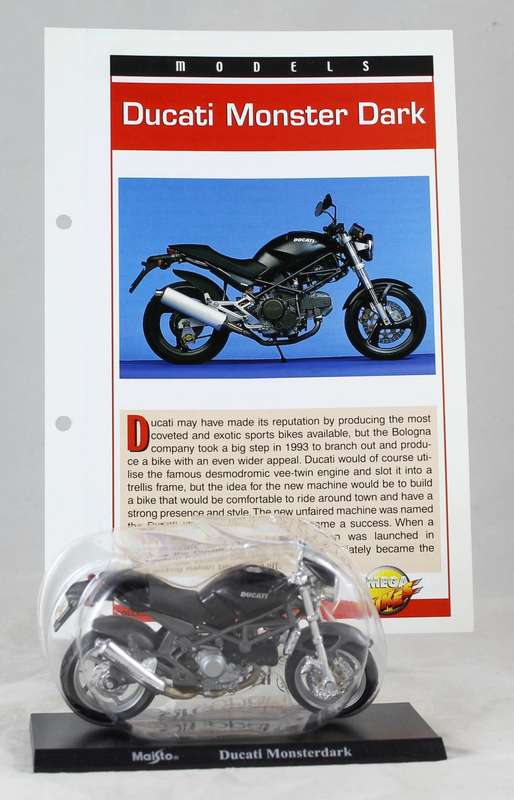 Maisto - Ducati Monster Dark - Bike + Info Sheet - Bid now!