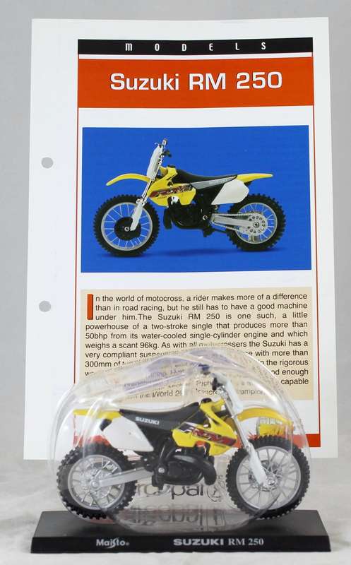 Maisto - Suzuki RM 250 - Bike + Info Sheet -