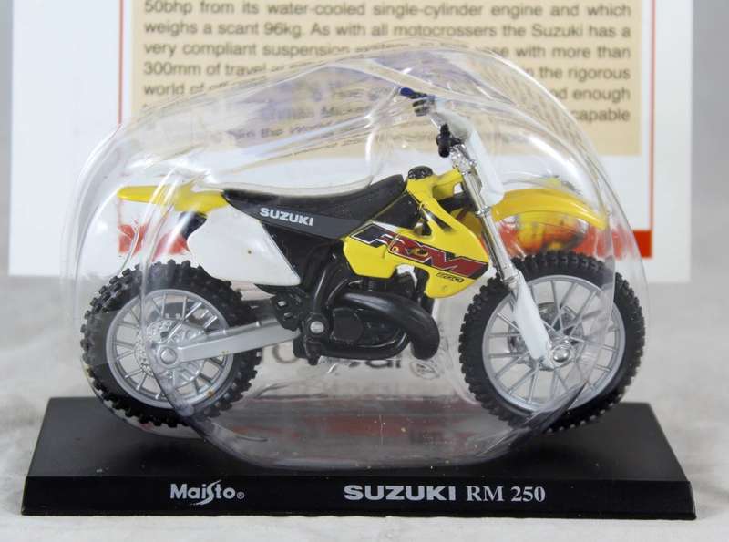 Maisto - Suzuki RM 250 - Bike + Info Sheet -