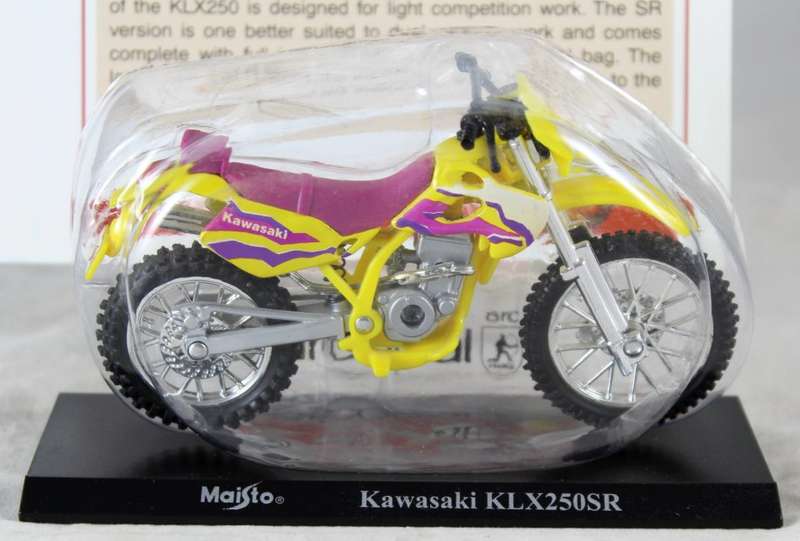 Maisto - Kawasaki KLX 250 SR - bike & info sheet