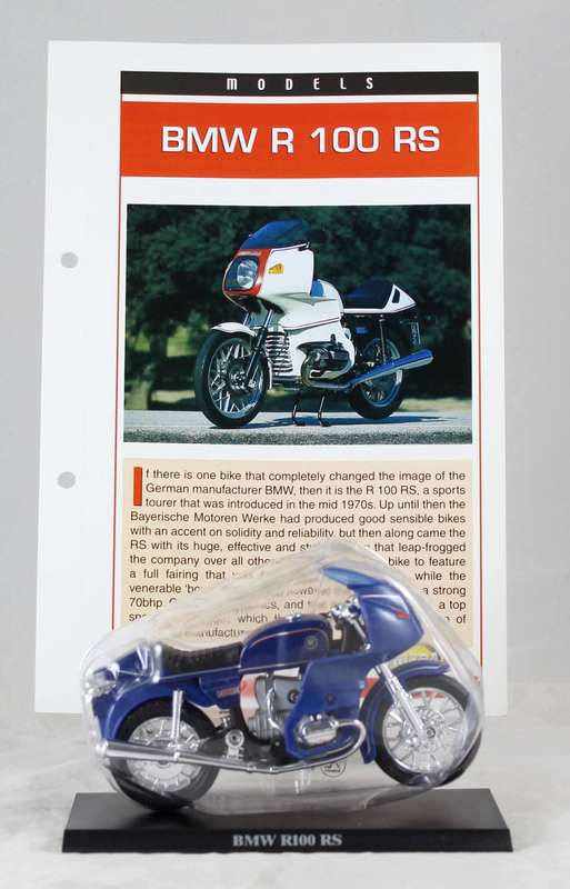 Maisto - BMW R100 RS - bike & info sheet