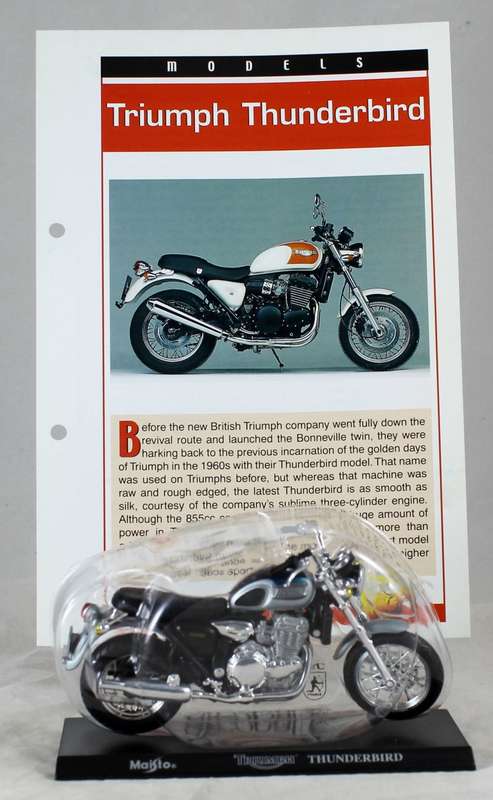 Maisto - Triumph Thunderbird - bike & info sheet