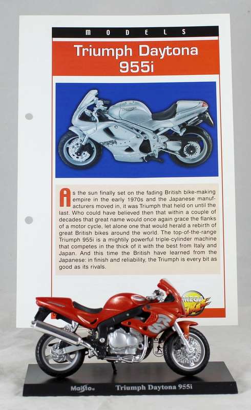Maisto - Triumph Daytona 955i - bike & info sheet