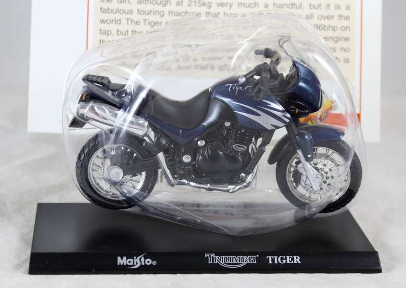Maisto - Triumph Tiger - bike & info sheet