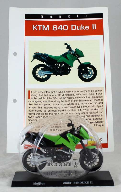 Maisto - KTM 640 Duke II - bike & info sheet