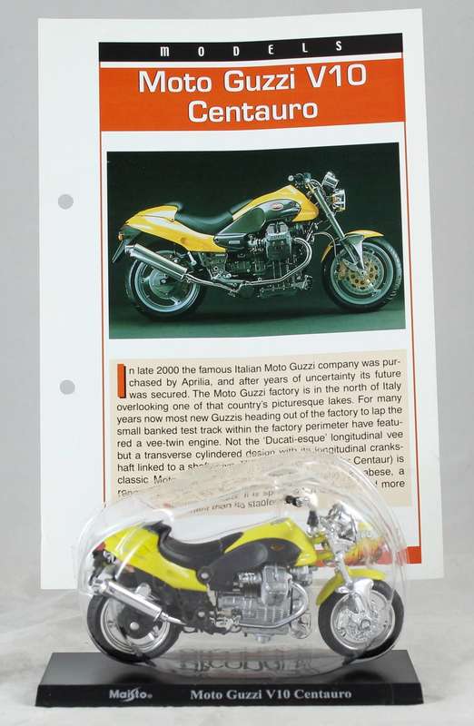 Maisto - Moto Guzzi V10 Centauro - bike & info sheet