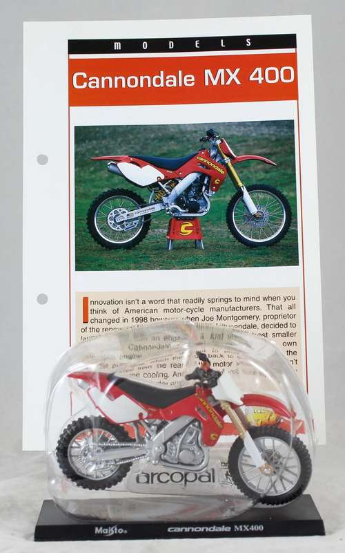Maisto - Cannondale MX400 - bike & info sheet