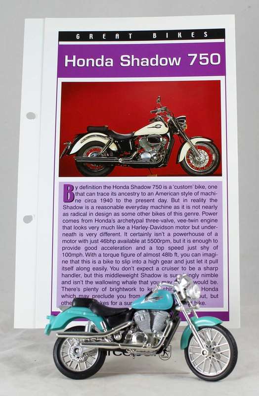 Maisto - Honda Shadow - bike & info sheet