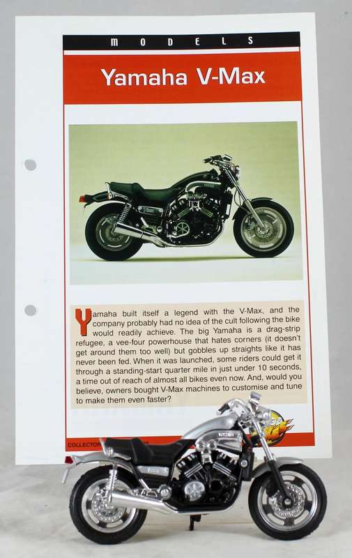 Maisto - Yamaha V-Max - bike & info sheet
