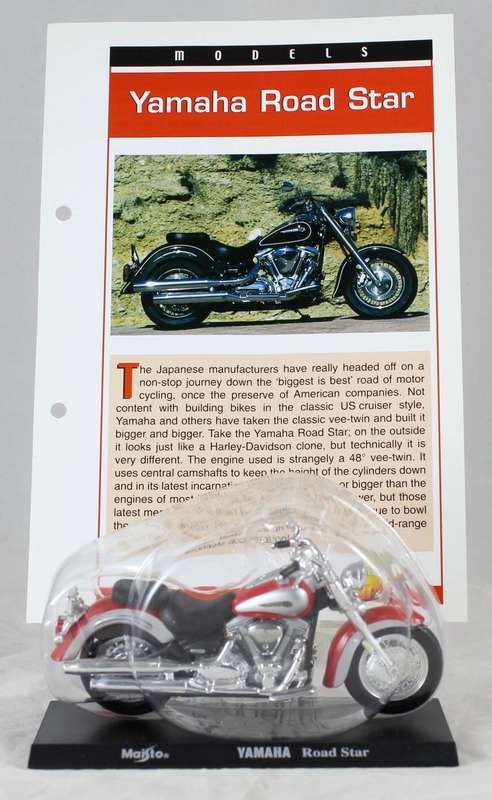 Maisto - Yamaha Road Star - bike & info sheet