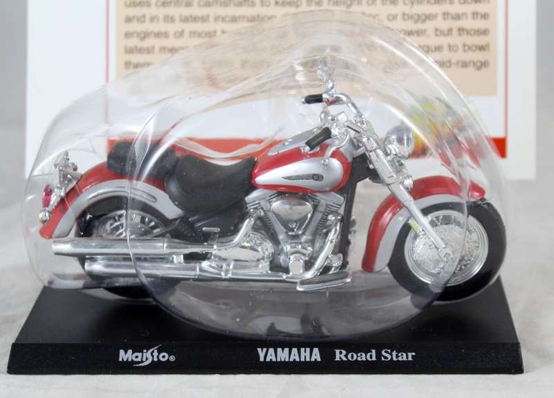 Maisto - Yamaha Road Star - bike & info sheet