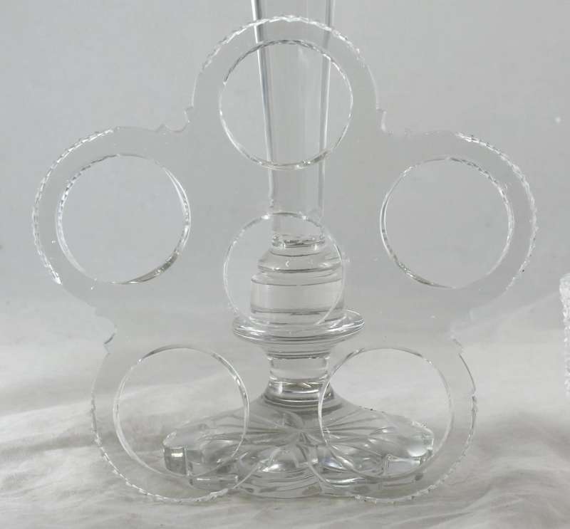 Glass Cruet Set - Beautiful!! - Bid Now!